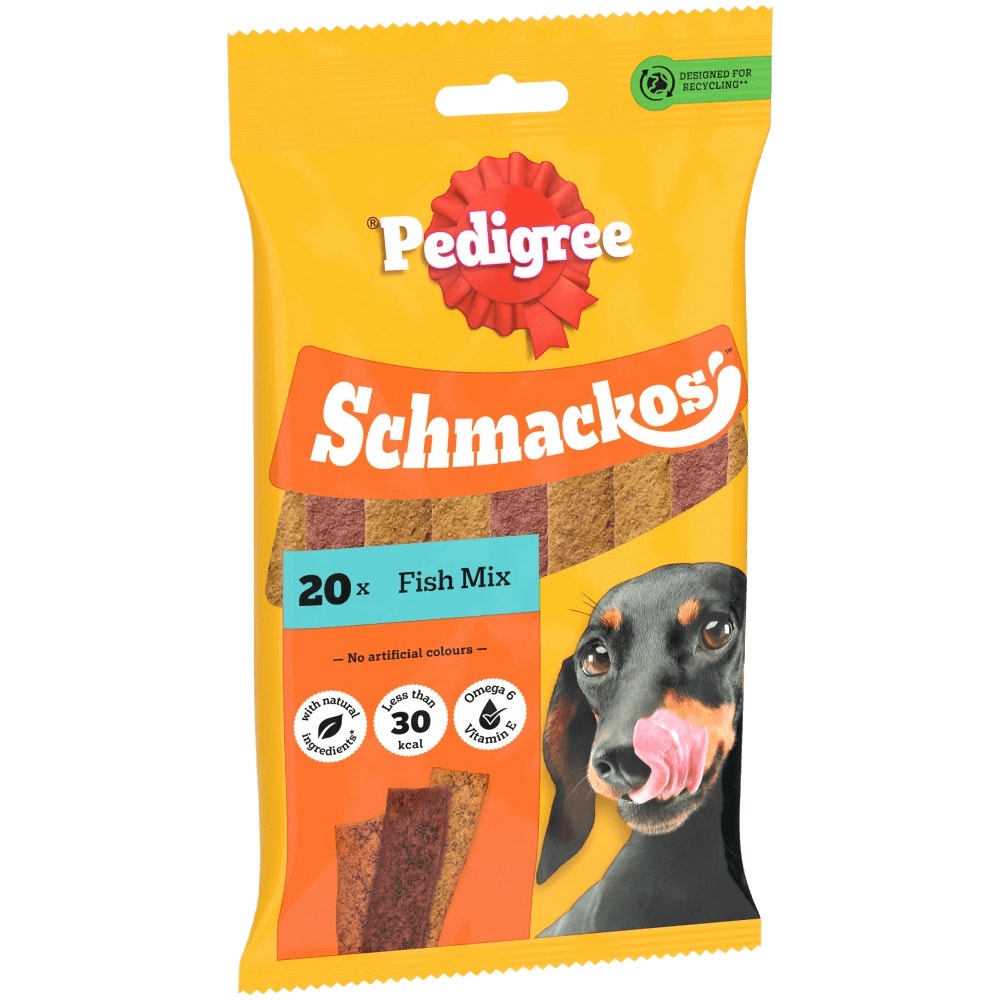 PEDIGREE SCHMACKOS Fish Mix Dog Treats 20 Strips