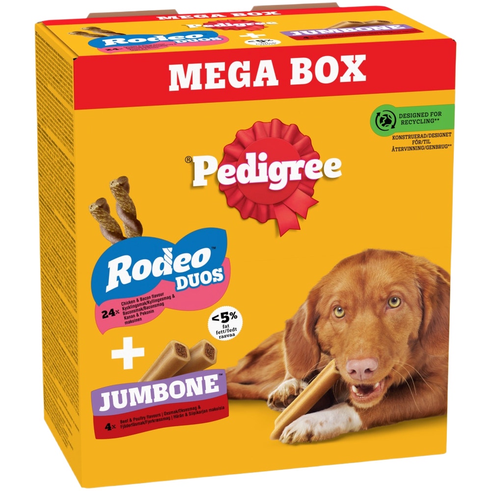 PEDIGREE® RODEO DUOS & JUMBONE Medium Dog Treats Multipack 780g