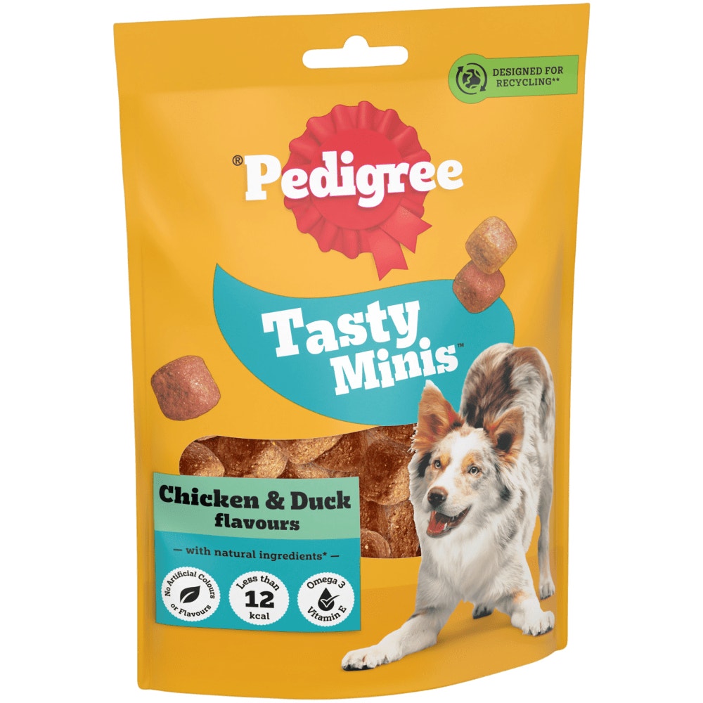 PEDIGREE® TASTY MINIS Adult Dog Treats Chicken & Duck Chewy Cubes 130g