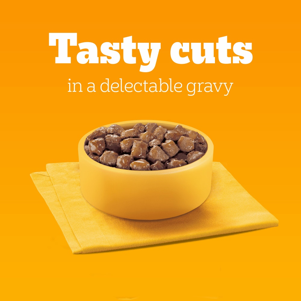 PEDIGREE® VITALITY+  Adult Wet Dog Food Selection in Gravy Pouch 12x85g, 40x85g