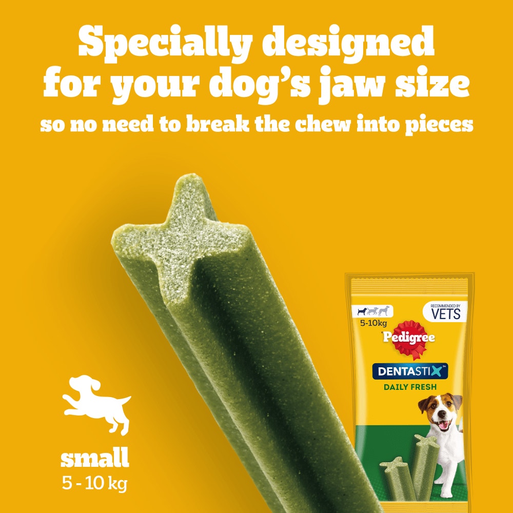 PEDIGREE® DENTASTIX™ Fresh Daily Dental Chews Small Dog Treat 550g,110g