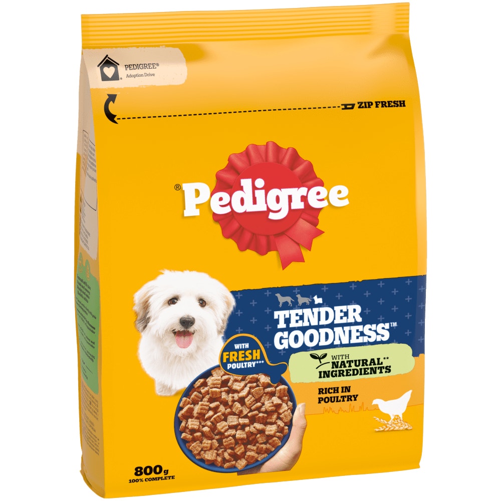 PEDIGREE® TENDER GOODNESS™ Dry Adult Small Dog Poultry 800g