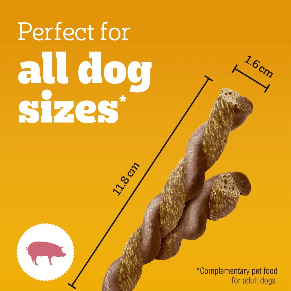 PEDIGREE RODEO Duos Bacon and Chicken Dog Treats 7 Sticks