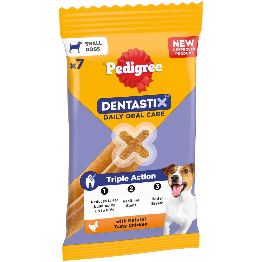 PEDIGREE® DENTASTIX™ Daily Dental Chews Small Dog Treat 1.1kg, 1.65kg, 550g, 110g