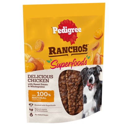 RANCHOS™ SUPERFOOD Chicken Dog Treat Sweet Potato Wholegrain